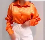 شومیز ساتن ساده - Image 12