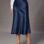 دامن ساتن بلند