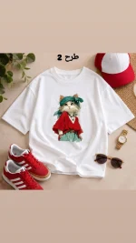 تیشرت طرح گربه  - Image 2