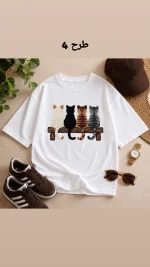 تیشرت طرح گربه  - Image 4
